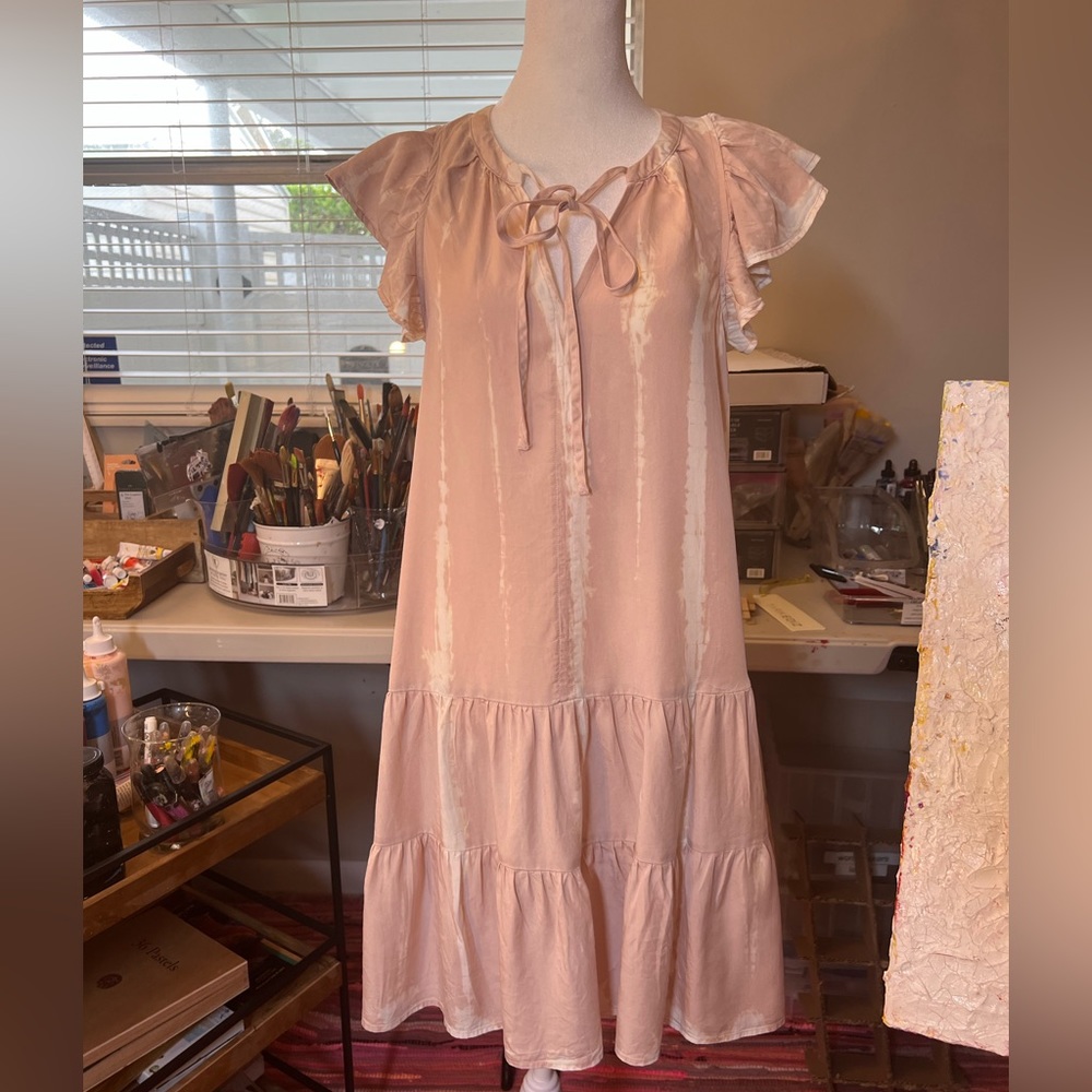Summer babydoll pink dress